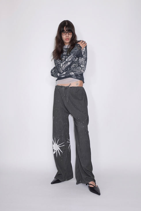 Merbeau × Cycle HANDMADE SPIRAL MIRRORED TOP -SLATE CHARCOAL- *Last1